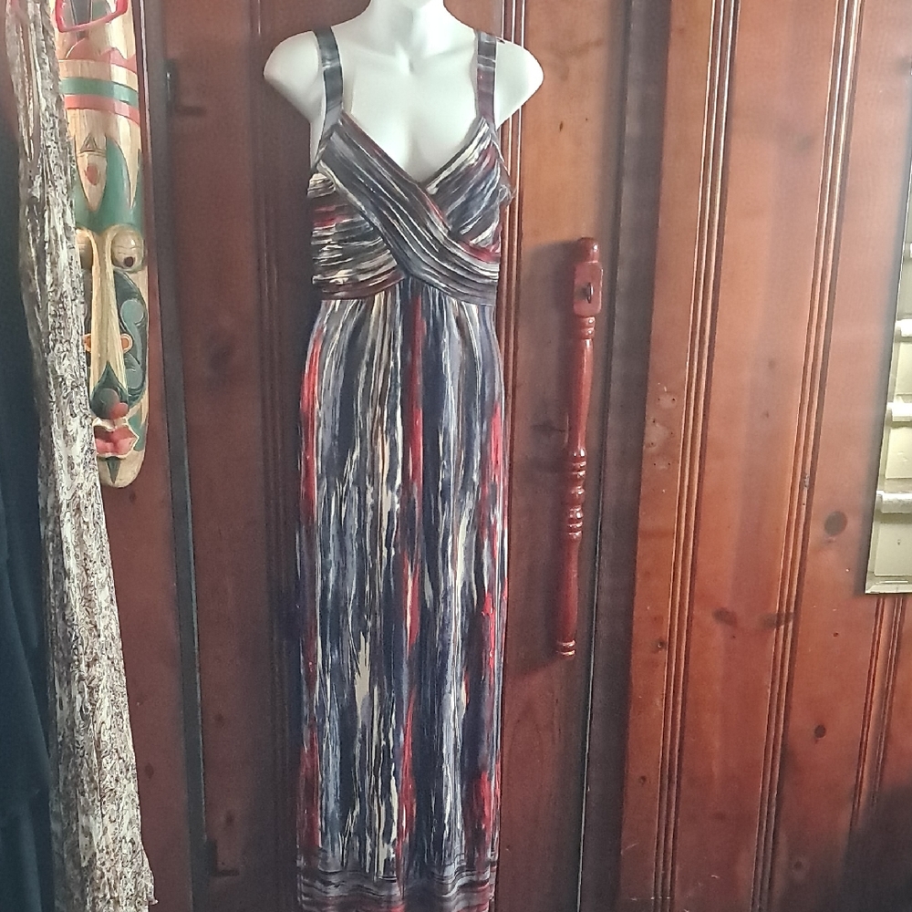 Zara Vibrant Striped Maxi Dress